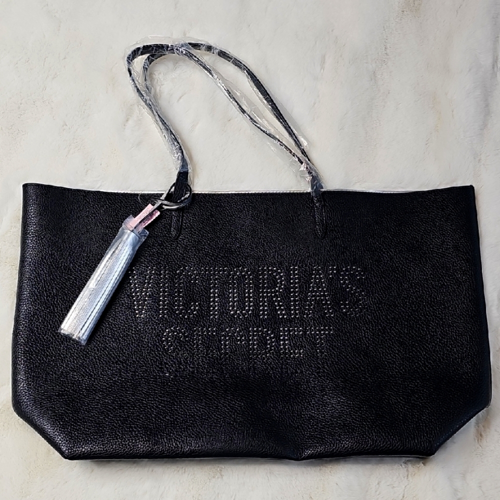 Victoria's Secret Black Tote Durable Matte Finish